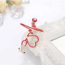 Load image into Gallery viewer, ECG Oil Drip Brooch Ornament Accessories