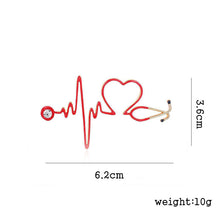 Load image into Gallery viewer, ECG Oil Drip Brooch Ornament Accessories