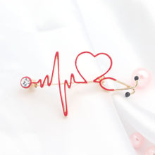 Load image into Gallery viewer, ECG Oil Drip Brooch Ornament Accessories