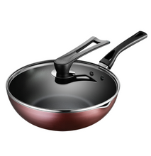 Load image into Gallery viewer, ASD Fire Longan Deep Type Smoke-free Non-stick Steak Frying Pan Wok Pan WG8328E 28cm