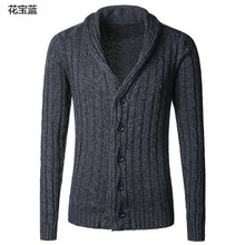Load image into Gallery viewer, Men's sweater cardigan long sleeve cardigan sweater jacket J281-2