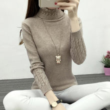 Load image into Gallery viewer, Women Turtleneck Winter Sweater Women 2020 Long Sleeve Knitted Women Sweaters And Pullovers Female Jumper Tricot Tops LY571