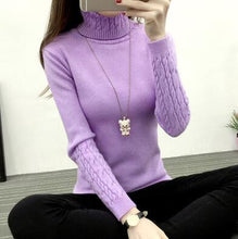 Load image into Gallery viewer, Women Turtleneck Winter Sweater Women 2020 Long Sleeve Knitted Women Sweaters And Pullovers Female Jumper Tricot Tops LY571