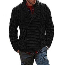 Load image into Gallery viewer, ZOGAA Men Sweaters Coat Winter Thicken Twist Sweaters Jacket Casual Warm Knitting Double-breasted Jumper Mens Cardigan Sweater