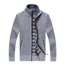 Load image into Gallery viewer, 2020 Autumn Men's Sweater Casual Long Sleeves Thickening Plus size Velvet Warm Trend Shirt Sweater jacket Coat drop ship