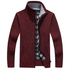 Load image into Gallery viewer, 2020 Autumn Men's Sweater Casual Long Sleeves Thickening Plus size Velvet Warm Trend Shirt Sweater jacket Coat drop ship