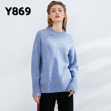 Load image into Gallery viewer, Aachoae Autumn Winter Women Knitted Turtleneck Cashmere Sweater 2020 Casual Basic Pullover Jumper Batwing Long Sleeve Loose Tops