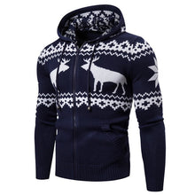 Load image into Gallery viewer, 2020 Autumn & Winter New Arrival European And American Men's Zipper Hooded Deer Christmas Sweater Casual Jacket Free Shipping