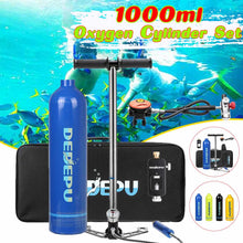 Load image into Gallery viewer, 1L Scuba Diving Cylinder 15-20min Capability Oxygen Tank Set Dive Respirator Air Pump for Snorkeling Breath Diving Equipment