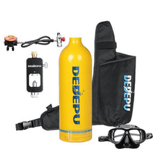 Load image into Gallery viewer, 1L Scuba Diving Cylinder 15-20min Capability Oxygen Tank Set Dive Respirator Air Pump for Snorkeling Breath Diving Equipment