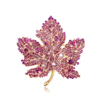 Load image into Gallery viewer, Crystal Maple Brooch High Simple Chest Accessories
