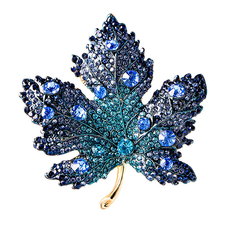 Crystal Maple Brooch High Simple Chest Accessories