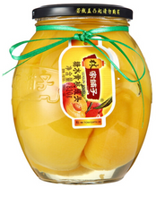 Load image into Gallery viewer, Linjiapuzi Canned Yellow Peach in Syrup 820g
