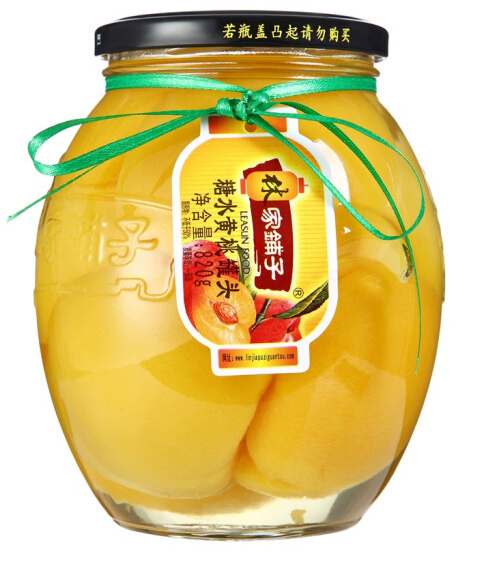 Linjiapuzi Canned Yellow Peach in Syrup 820g