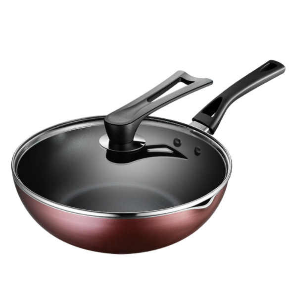 ASD Fire Longan Deep Type Smoke-free Non-stick Steak Frying Pan Wok Pan WG8328E 28cm