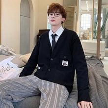 Load image into Gallery viewer, S-5XL Plus Size Men Cardigan Jackets Women Streetwear Vintage Style Winter Sweater Students Korean Fashion Clothing Male XXXXXL
