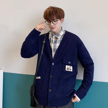 Load image into Gallery viewer, S-5XL Plus Size Men Cardigan Jackets Women Streetwear Vintage Style Winter Sweater Students Korean Fashion Clothing Male XXXXXL
