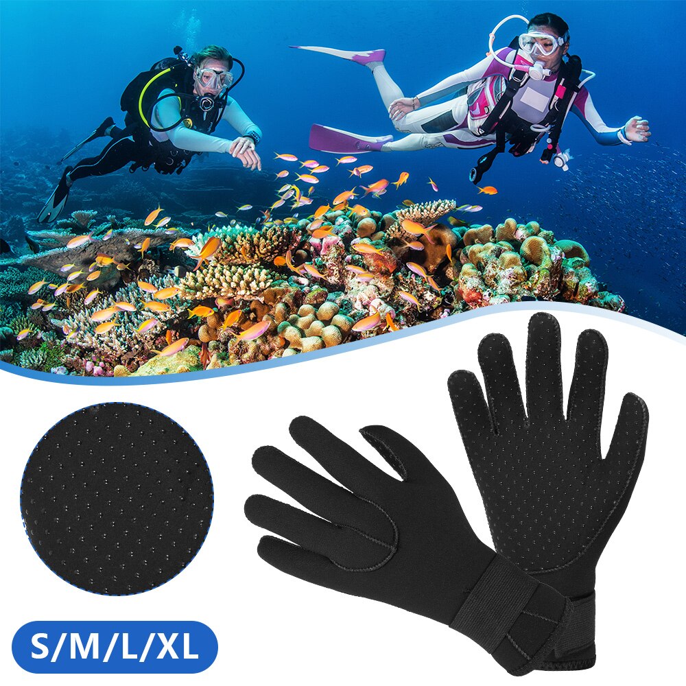 3mm Neoprene Dive Swim Gloves with Anti-scratch Scuba Nylon Tape for Winter Warm Swimming Diving Surf drop shipping